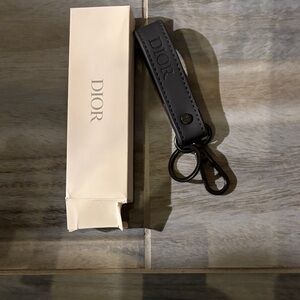 Dior Black Leather Bag Charm